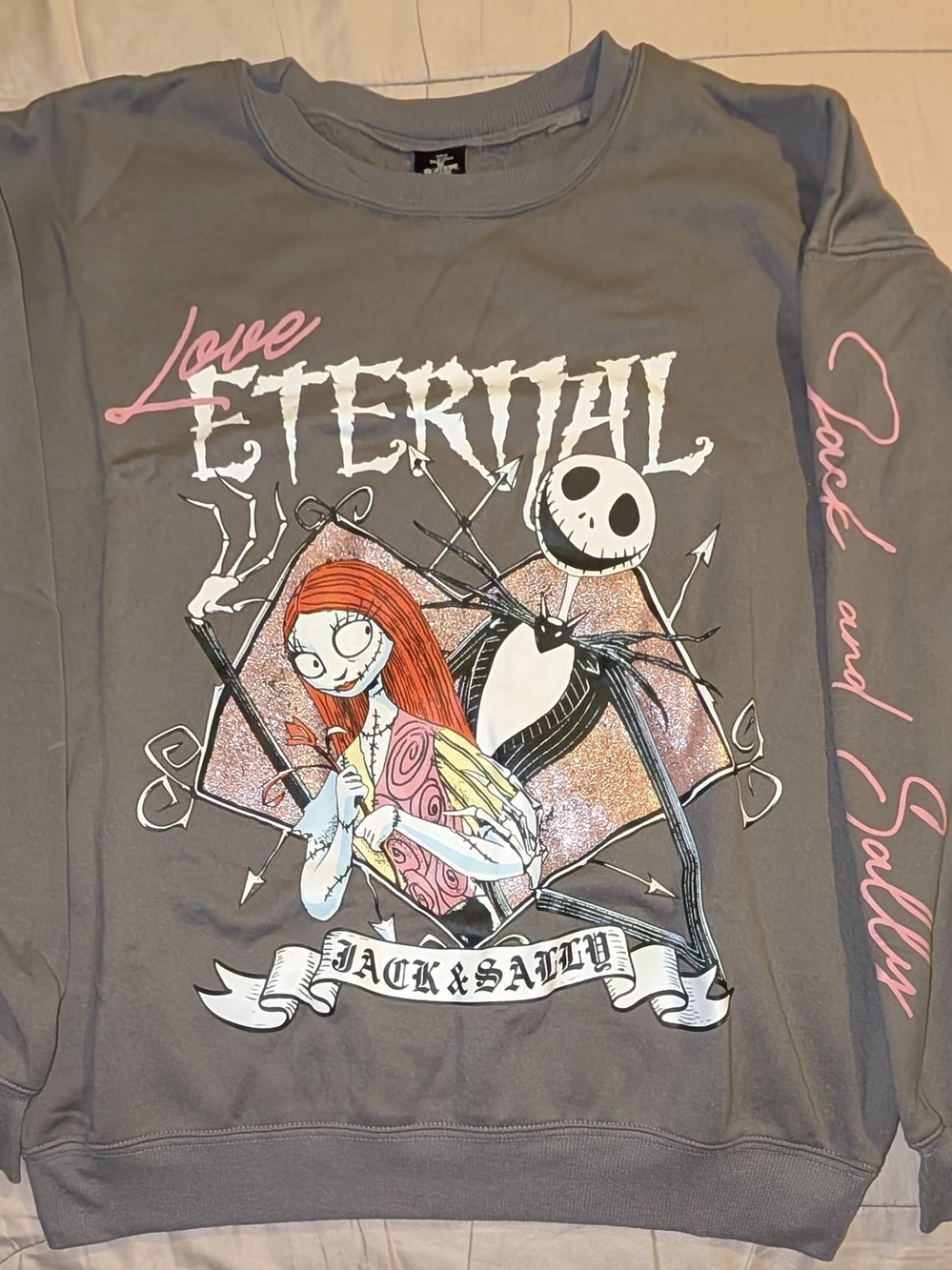Disney Nightmare Before Christmas Jack & Sally Love Eternal Sweatshirt & Joggers
